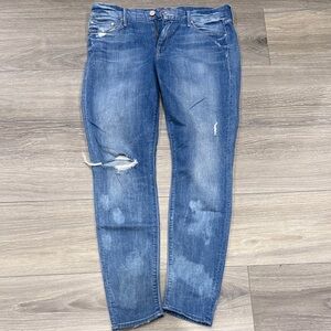 Mother’s Jeans, The Looker Blue Distressed Women Jeans, size 31
